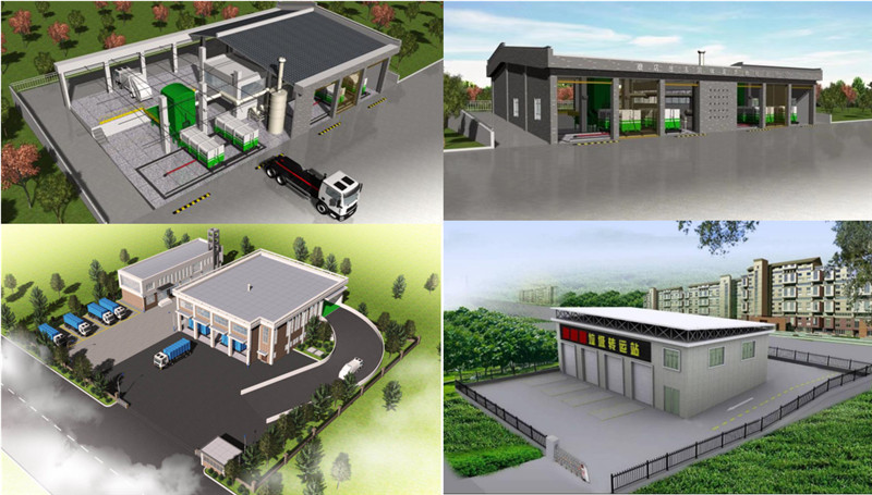 水平分體式壓縮垃圾站設備