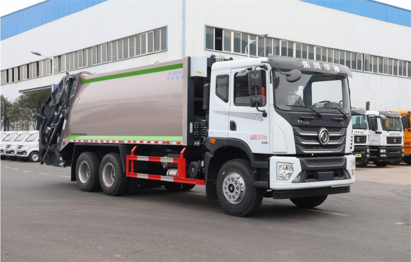國六東風(fēng)華神后雙橋壓縮垃圾車